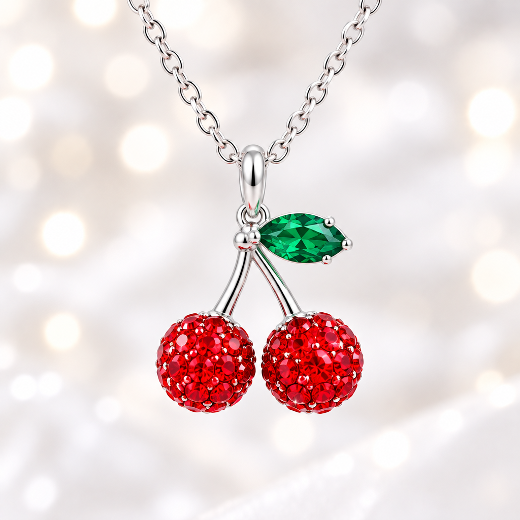 Cherry pendant necklace